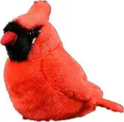 Tiny Heart Simulation Cardinal Bird Plush Toy, 5.9inch Soft Cute Cardinal Bird Stuffed Animal for Kids Boys and Girls Gifts