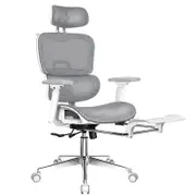 ALFORDSON Ergonomic Office Chair Mesh Executive Racing Computer Seat White Grey