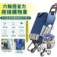 在飛比找蝦皮商城精選優惠-🛒免運【鋁合金六輪35L購物車 24H台灣出貨】防水牛津布購