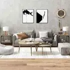 2pcs Wooden Side Tables Sofa Lounge Lamp Book Bed Storage Coffee Shelf Table