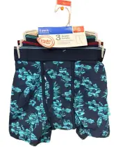 Wonder Nation Boy Comfort Stretch Tag Free Boxer Briefs 3Pk Assorted Print SZ M