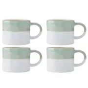 4PK Mikasa 350ml Ombre Coffee Mug Cup Stoneware Blue/White