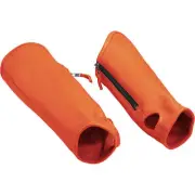 Leather Arm Chaps Safety Orange Extended Small