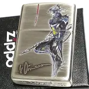 Zippo Amano Yoshitaka Smoked silver processing FF4 Dragoon Inkjet Printing