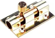 1.5-inch Long Brass Door Latch Sliding Lock Bolt Gold