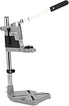 B Baosity Drill Stand Holder Adjustable Benchtop Alloy Drill Press Clamp for Home Drill Perpendicular Angled Holes Woodworking, Single Hole Holder