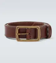 [Dries Van Noten] Dries Van Noten Leather belt Inch 40 burgundy