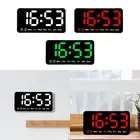 LED Alarm Clock Digital Clock Desk Modern Electronic Clock for Bedroom,