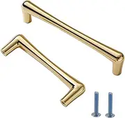 6 Pieces Drawer Pull Handles Zinc Alloy ?Kitchen Handles Gold ?Furniture Handle Vintage Cupboard Bow Pulls Kitchen Cabinet Door Handles Furniture Hardware (Hole Centers:128mm) Gold Hole Centers:128mm
