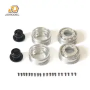 JDM Rear Wheel Metal Hubs For LESU Dumper Tractor Truck 1/14 Tamiye RC Model