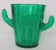 Jose Cuervo Tequila Shot Glass Green Cactus Novelty Plastic Barware Promo Merch