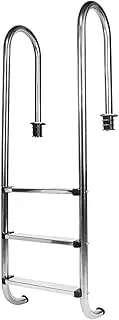 NDNCZDHC Pool Ladders for Inground Pools, 3 Step Above Ground Pool Ladder, Stainless Steel Step for Indoor/Outdoor Pool, Easy Assembly