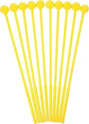 Yardwe 10pcs Tongue Drum Mallets Durable Plastic Drumsticks with Comfortable Grip Versatile Percussion Instrument Accessories for Marimba and More