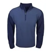 New Callaway Golf Long Sleeve 1/4 Wind A Peacoat Heather Small