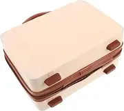 [LIFKOME] Mini Suitcase Retro Portable Makeup Organizer 14-inch Cosmetic Travel Case Small Handheld Storage Luggage Vanity Case for Women