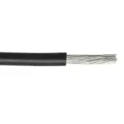 16 AWG 26 Strand Tinned Copper UL 1061 Hook-Up Wire PVC Insulation Black 300V