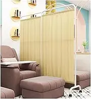 Foldable Medical Privacy Screen, 1/2/3/4/5/6 Panel Portable Room Divider with Wheels, 6ft High Folding Room Divider for Hospital/Office/Beauty Salon(Y