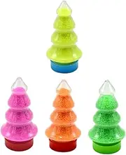 HEALSOPTHY 4pcs Colorful DIY Sand Educational for Yellow Pink Green Colors for Creative Play and Learning Activities