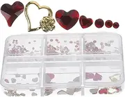 Romantic and Fashionable Heart Shape Nail Gems for Nail Art and Charm Decorations