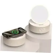 Bluetooth Speaker Alarm Clock, Digital, Modern, 5.94x2.79 inches, Yellow