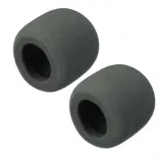 2PCS Thicken Sponge Foam Mic Cover Handheld Microphone Windscreen Grey for KTV