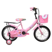 在飛比找Yahoo奇摩購物中心優惠-Adagio 16吋大頭妹打氣胎童車附置物籃-粉色(台灣製造