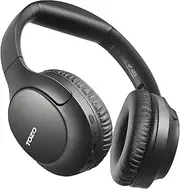 TOZO New Upgrade HA1 Bluetooth 5.4 Headphones, ENC Call Noise Cancelling with Mic Over Ear Wireless Headset Foldable with 70H Playback, Stereo Bass, EQ Modes via Button & APP for Travel Home Black