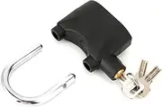 Black Alarm Lock Against Motorcycle Doors: A Water -Resistant Corrosion Resistant Lock, A 110DB Strong Siren, A Comfortable Mini Design, Adapts to Most Doors and Windows