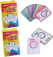 CIYODO 2pcs Educational Telling Clocks for Interactive Learning Tool for Grade Bright Colors for Visual Perception and Hand Eye Coordination Safe and Material