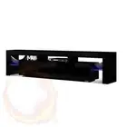 Artiss 189cm RGB LED TV Stand Cabinet Entertainment Unit Gloss Glass Shelf Black