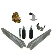 Complete Sliding Gate Hardware Kit for 5m Gate with 78mm Flat mounted wheels