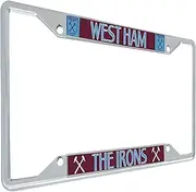 West Ham United License Plate Frame Hammers Football Soccer Premier League Metal for Front or Back of Car Officially Licensed (Style 3)