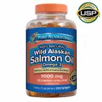 美國原裝COSTCO 純阿拉斯加PURE ALASKA OMEGA FISH OIL 野生鮭魚油1000毫克 210顆裝