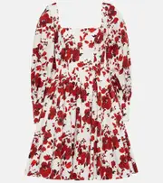[Emilia Wickstead] Emilia Wickstead Yasmina floral cotton minidress AU 14 red