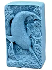NARWHAL SILICONE MOLD for soap making and other crafts WHALE