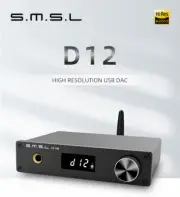 SMSL D12 768KHz 32Bit Bluetooth DAC USB DAC Audio Decoder AK4493S DSD512 ot25