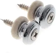 Haiker 2pcs Mushrooms Head Guitar Strap Buttons Strap Locks Chrome Guitar Parts