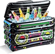 RimCereal Inflatable Boom Box Beverage Inflatable Cooler 80s 90s Theme Party Decorations Radio Blow up Drink Cooler Containers for Birthday Party Funny Hip Hop Accessory Party Supplies