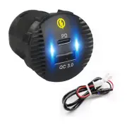 12/24V Fast Car Charger Socket Outlet Adapter PD QC 3.0 USB Port For Cell Phone (for: Porsche)