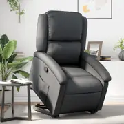 Stand up Recliner Chair Real Leather vidaXL