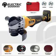 Electric Goddess DCG406 100/125MM Angle Grinder Brushless Maglev Metal Cutting C