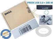 New Dell Genuine E-Port PR03X USB 3.0 + PA-9E 240 W Adapter, DP/N 0N7P1M