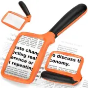 Magnifying Glass with Light, Folding Handheld Magnifying Glass for Reading, 3X