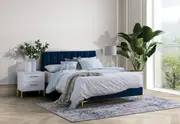 DELGADO White 2 Drawer Bedside