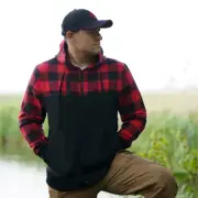 Lumbershell Lumberjack Softshell Jacket Olive Red Black Checked Plaid
