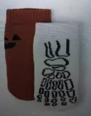 Gymboree Socks Orange White Black Size 12-24 Months Halloween Skeleton Pumpkin