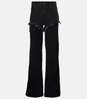 [Christopher Esber] Christopher Esber Duke Splice layered straight jeans AU 6 blue