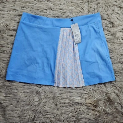 Adidas Skirt Women's Large Blue Golf Tour ACCRD Athletic Pull-On Tennis Skort
