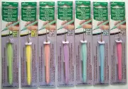 Clover Amour Steel Crochet Hook. Choose #0, 2, 4, 6, 8, 10, 12 Or All 7 Hooks