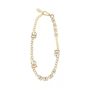Dolce Gabbana DG Logo Chain Belt M Nude